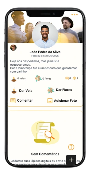Memorial digital recém criada